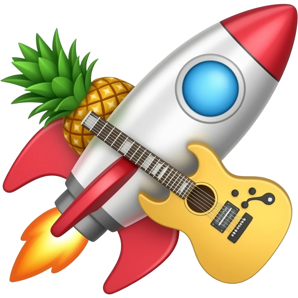 🚀 🍍 🎸 emoji