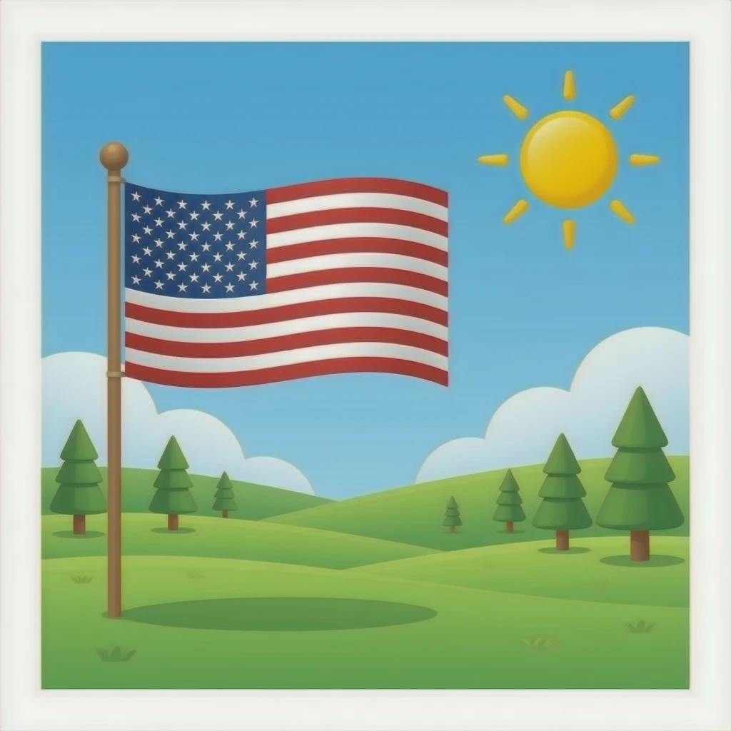 America 250th Birthday emoji