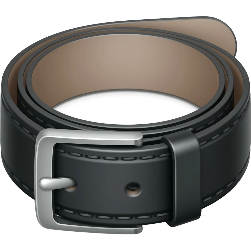 Black stylish belt emoji