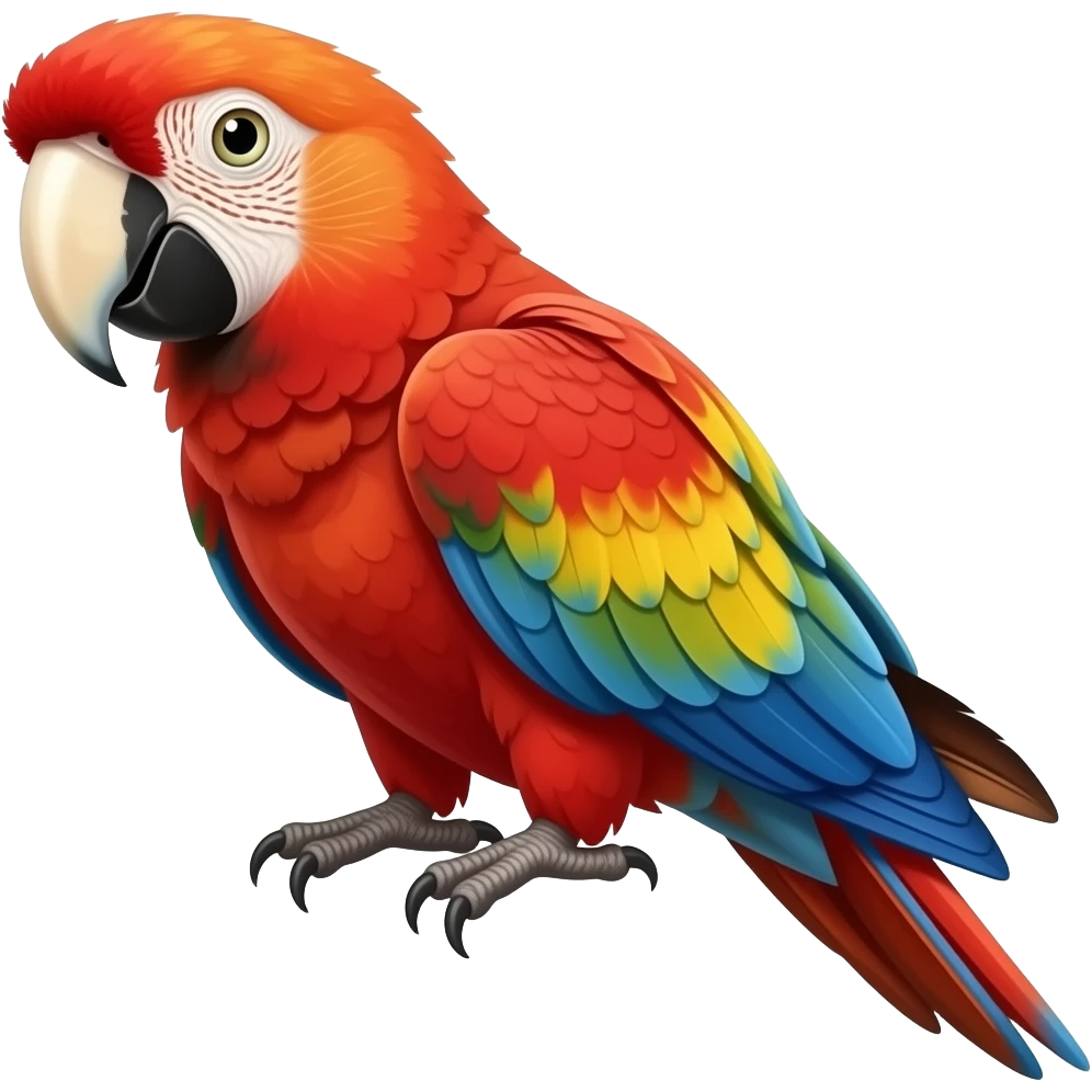 Scarlet macaw emoji