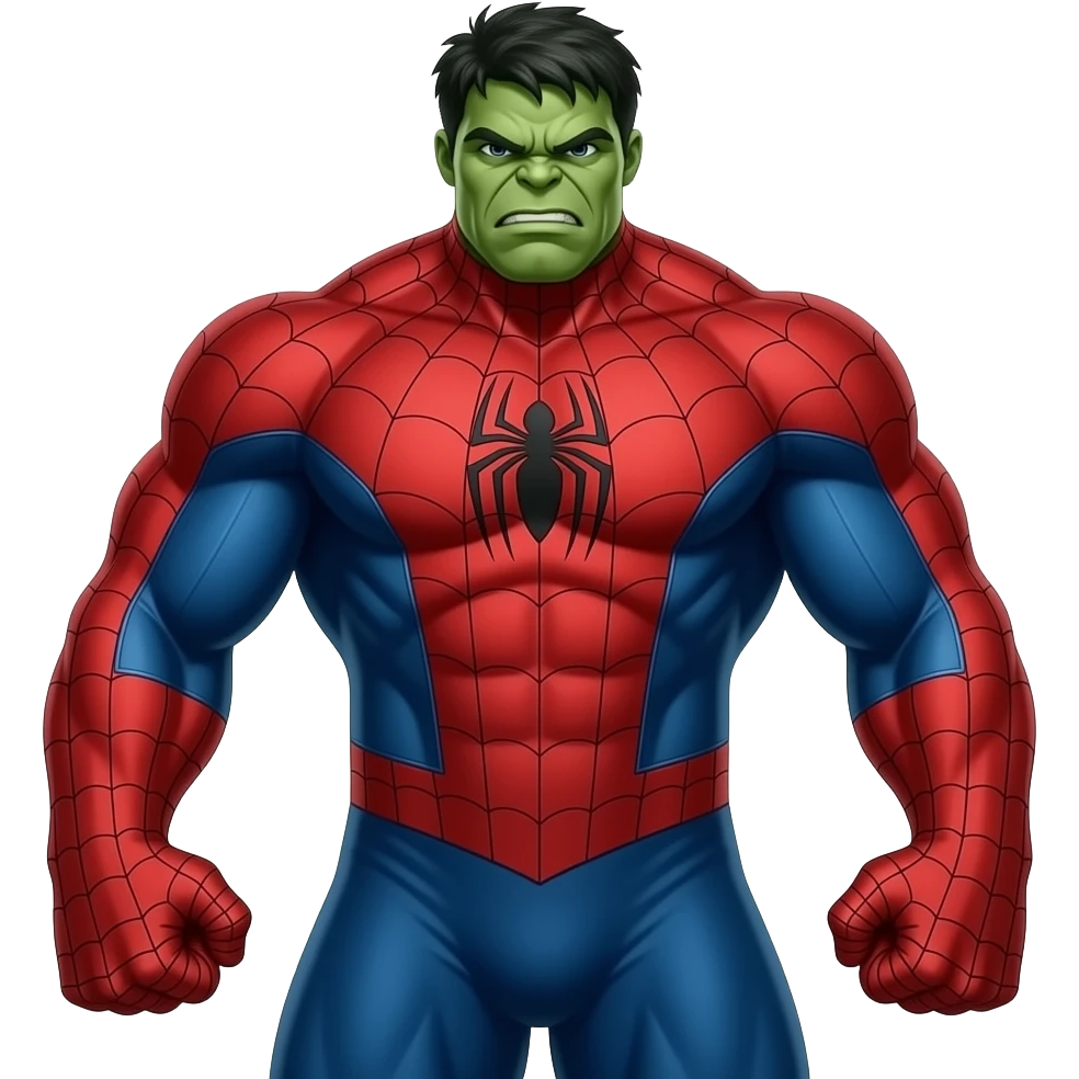 Hulk in a Spider-Man suit emoji