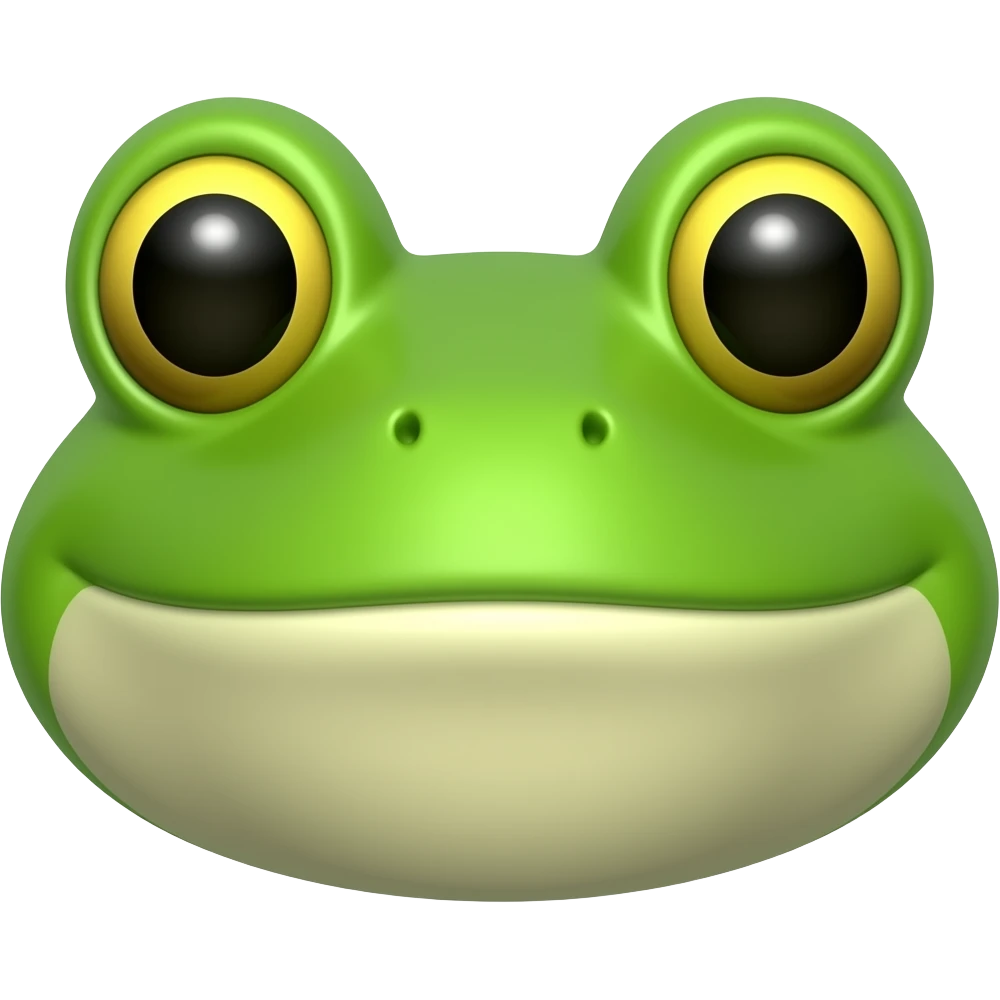 Frog face emoji