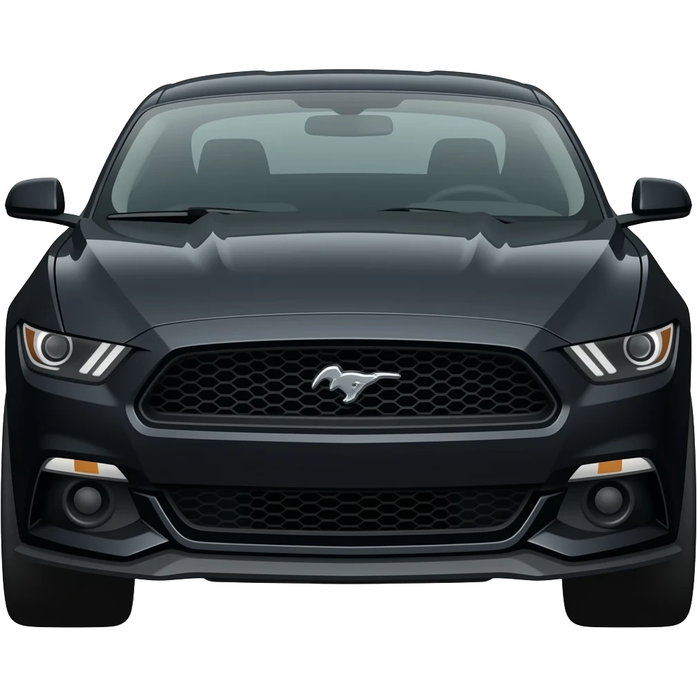 Black ford mustang emoji