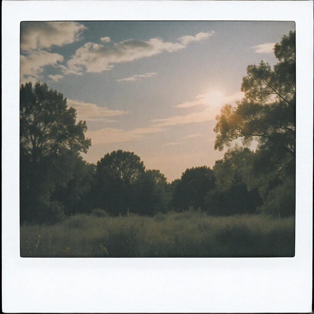 A sunny day with trees, sky, and clouds emoji