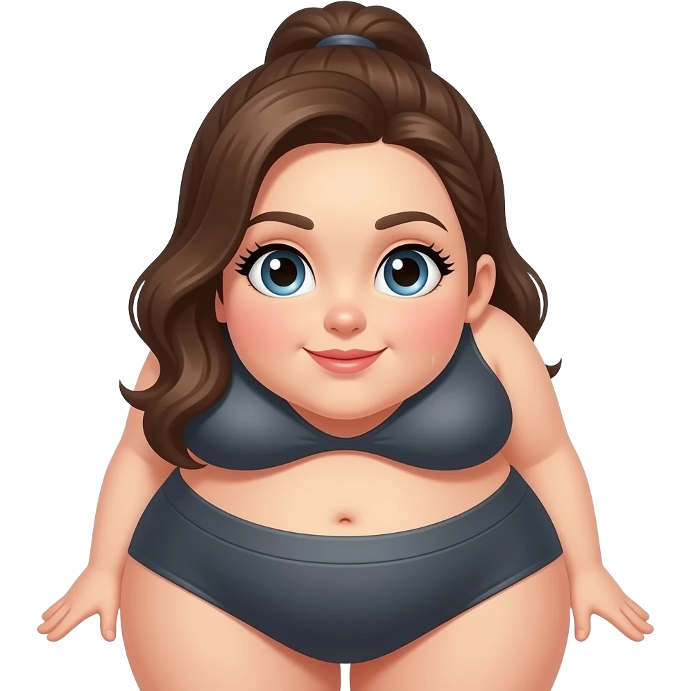Woman with big butt emoji