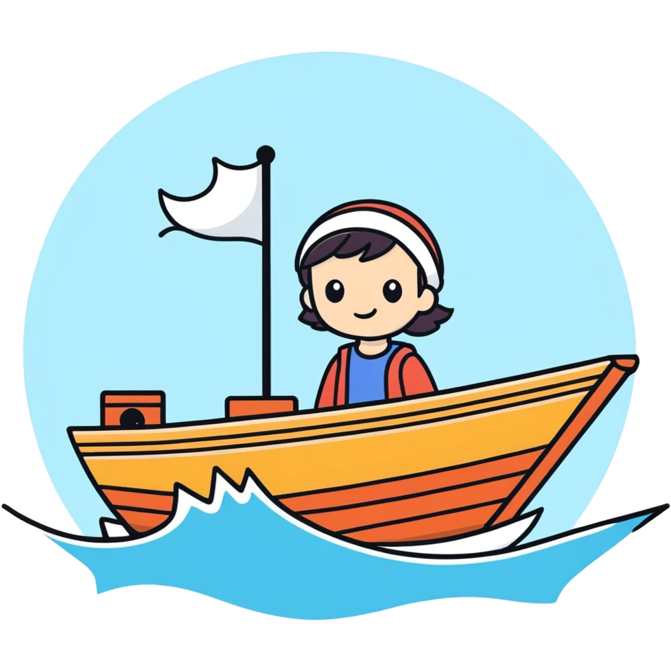 Averie on a boat  emoji