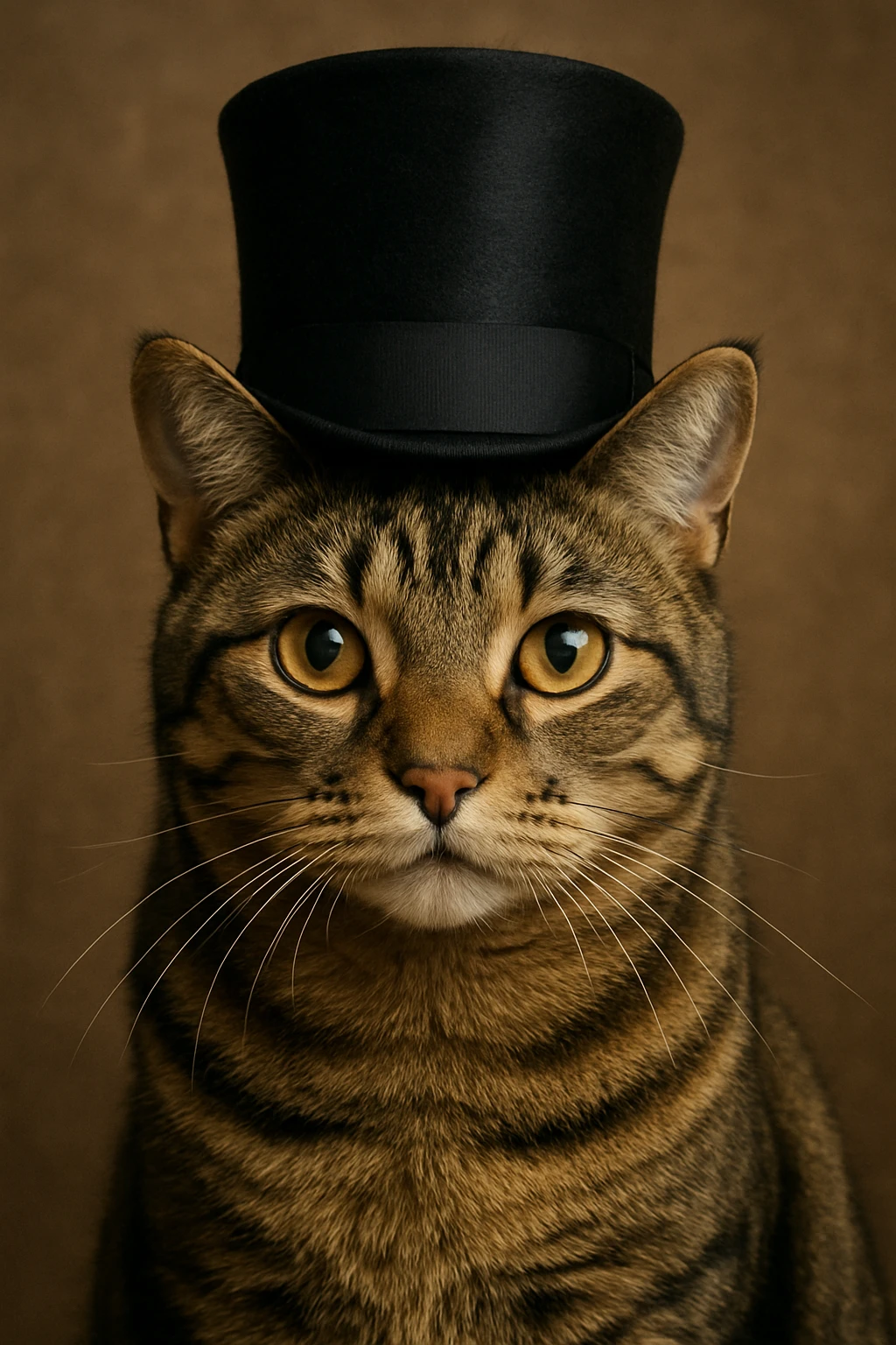 cat wearing a tophat emoji