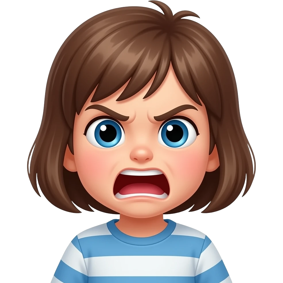 child angry screaming emoji