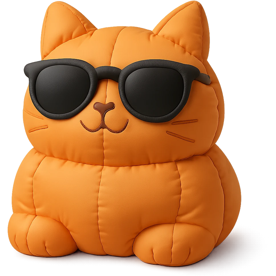 Cat wearing sunglasses emoji