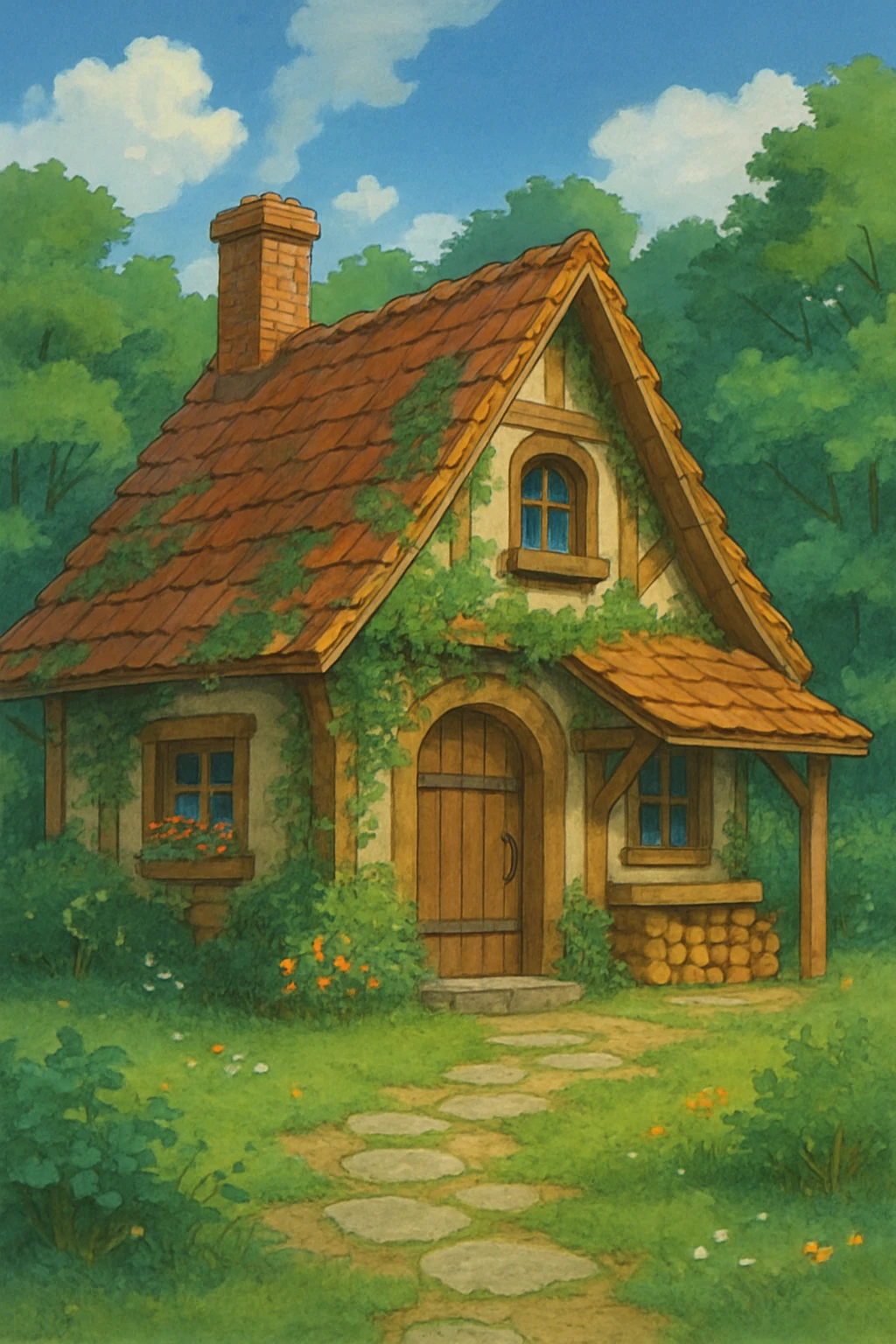 cozy cabin house emoji