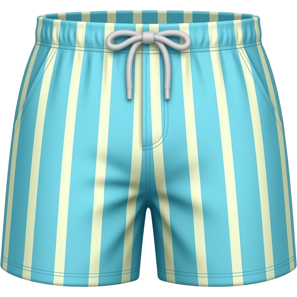 beach trunks vertical lines pattern emoji
