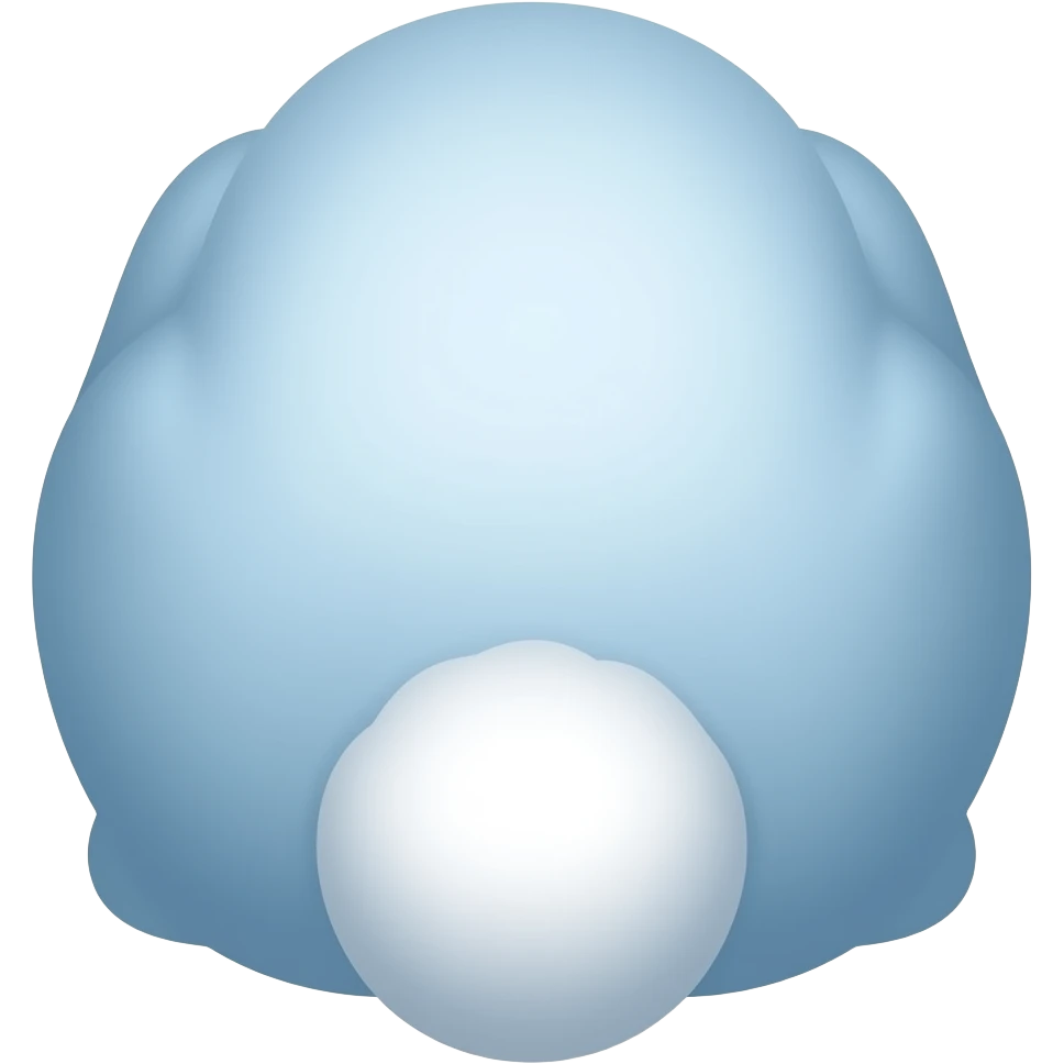 Blue Rabbit tail emoji