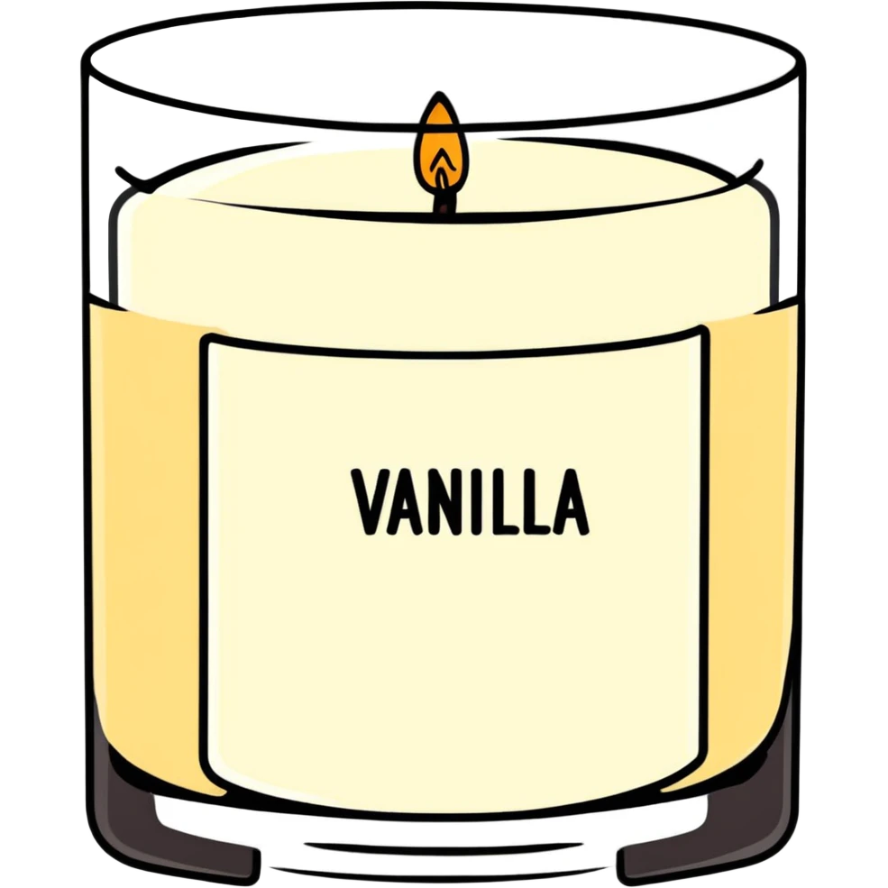 Bath and body works vanilla candle emoji