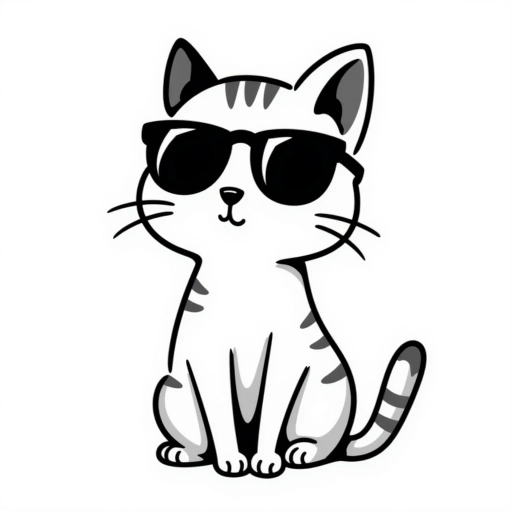 cat wearing sunglasses emoji