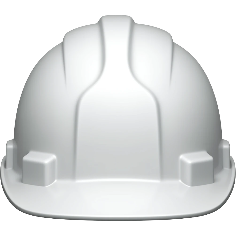 Casco blanco de ingeniero emoji