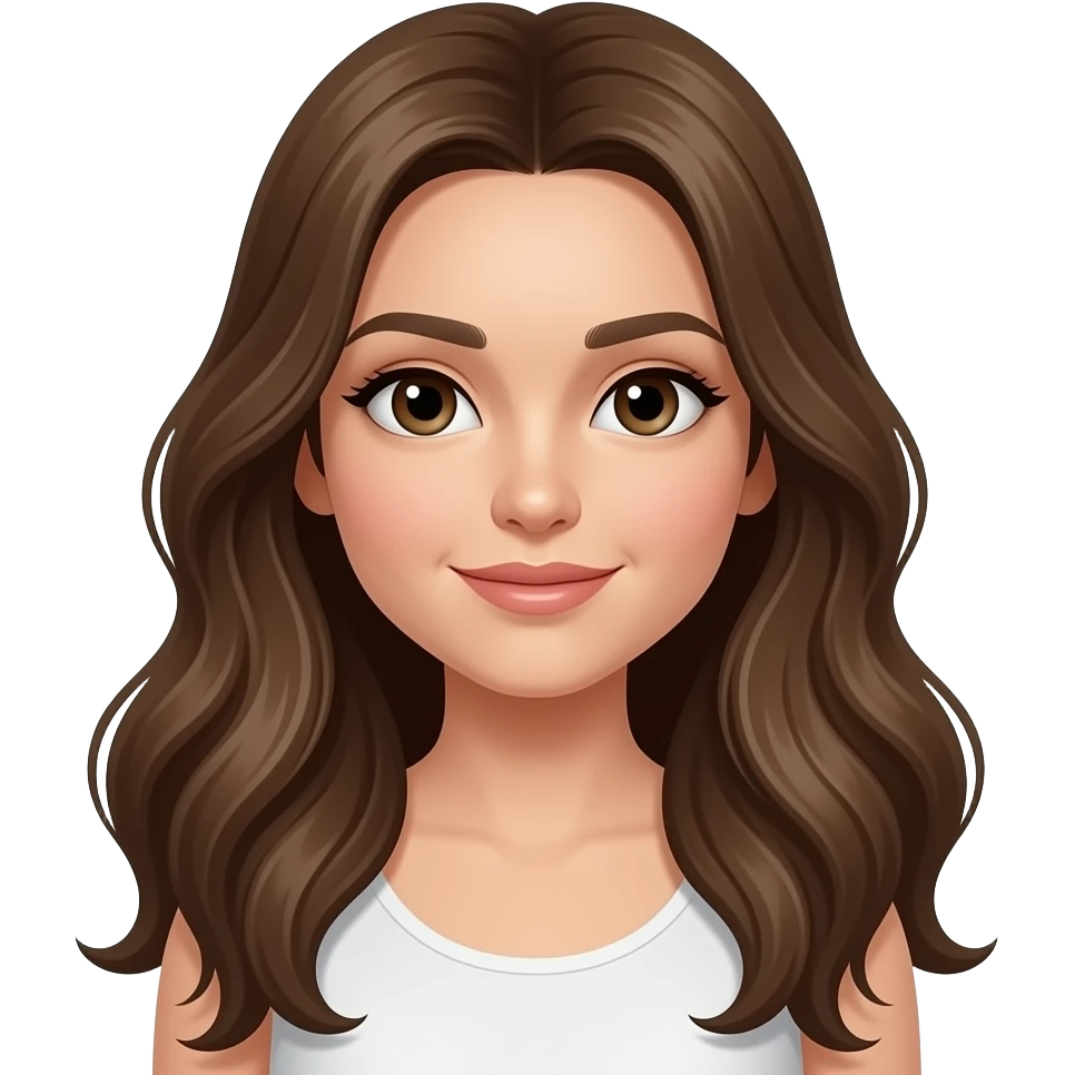 Lady long hair emoji