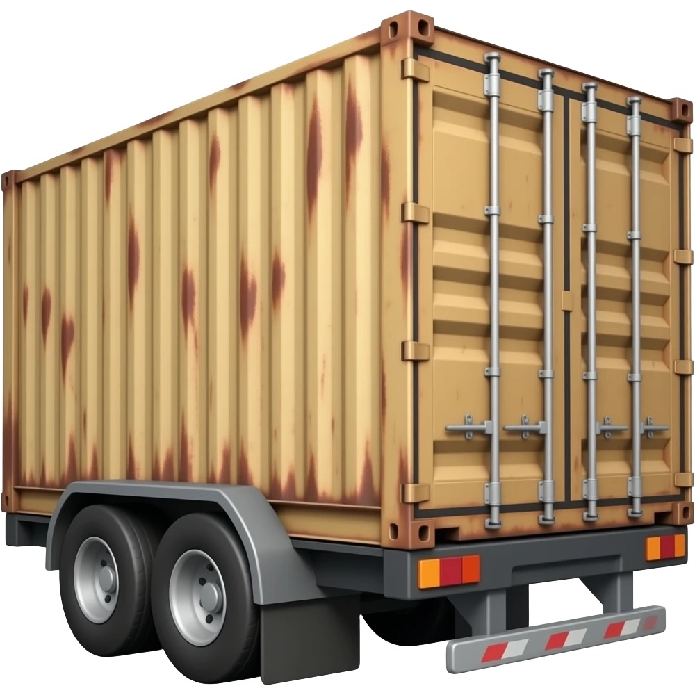 rusty cargo trailer emoji