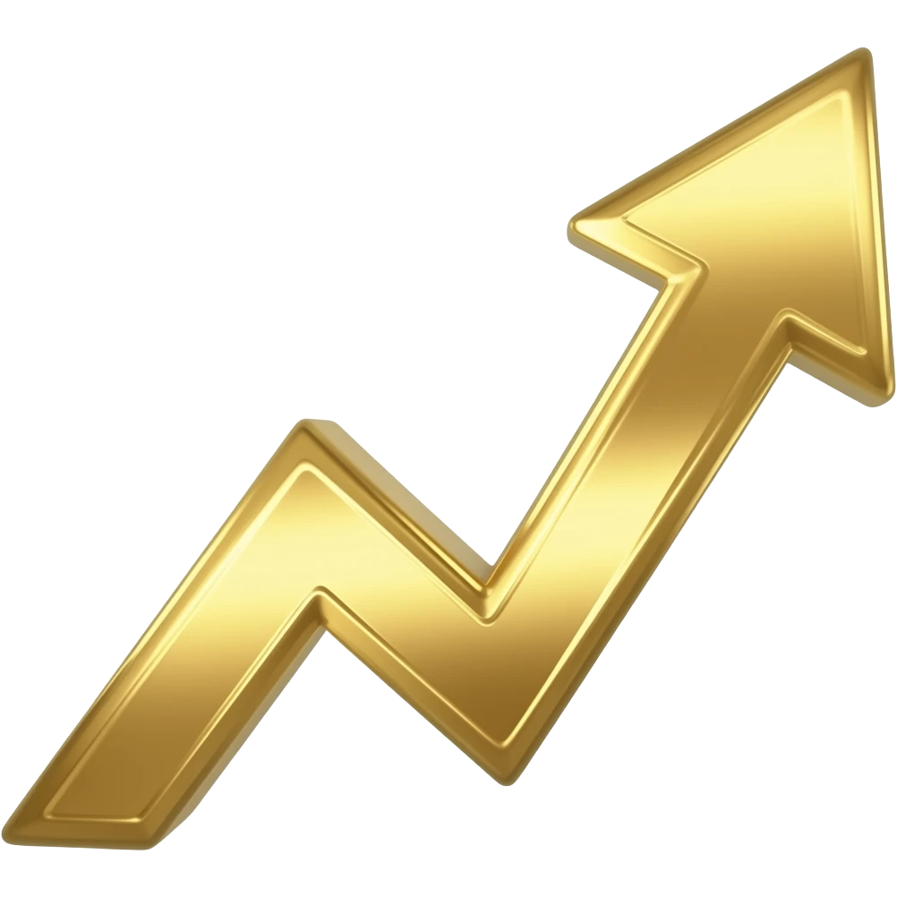 gold ribbon investment curve emoji