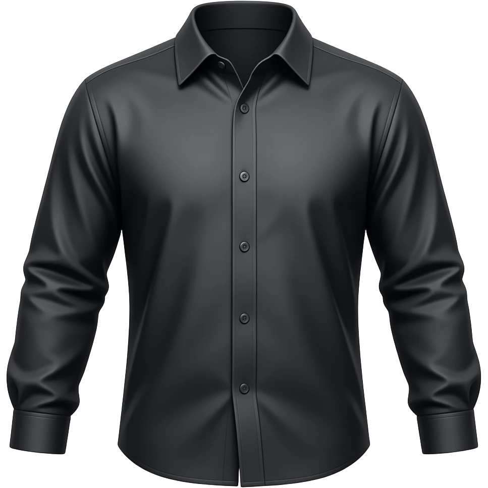 una camicia di colore nero emoji