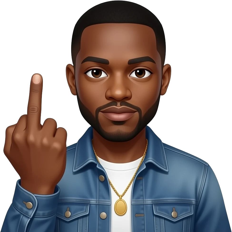 danny davido sharting a middle finger emoji
