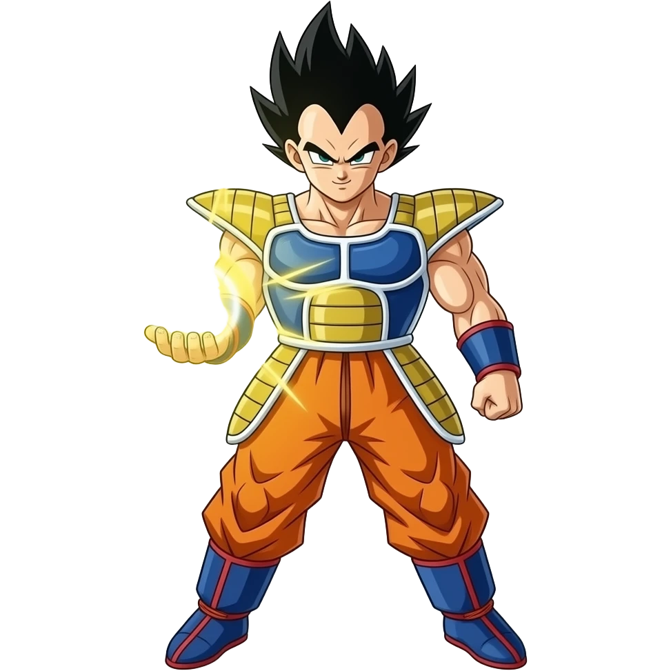 a ball of Energy shooting from vejita emoji