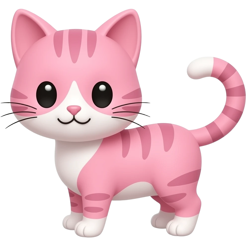 goober cat pink kawaii emoji