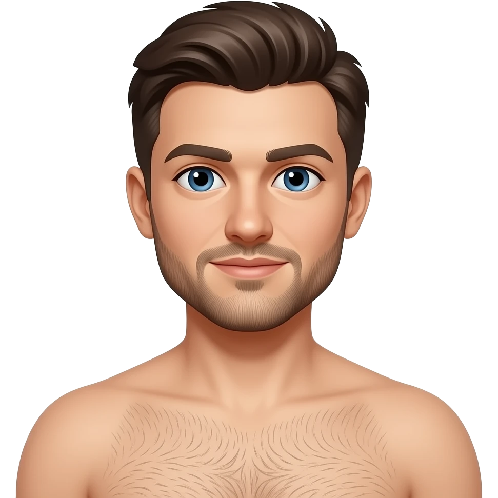 Male nudist emoji