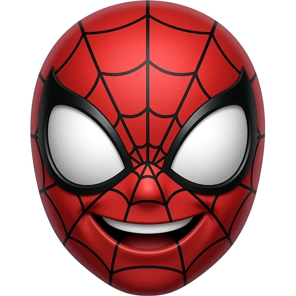 spiderman happy face emoji