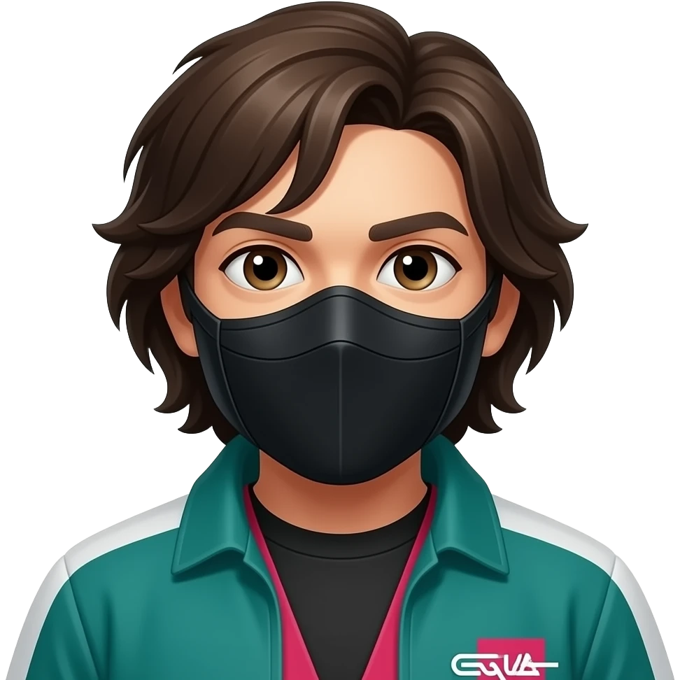 the frontman from squidgame eith mask emoji