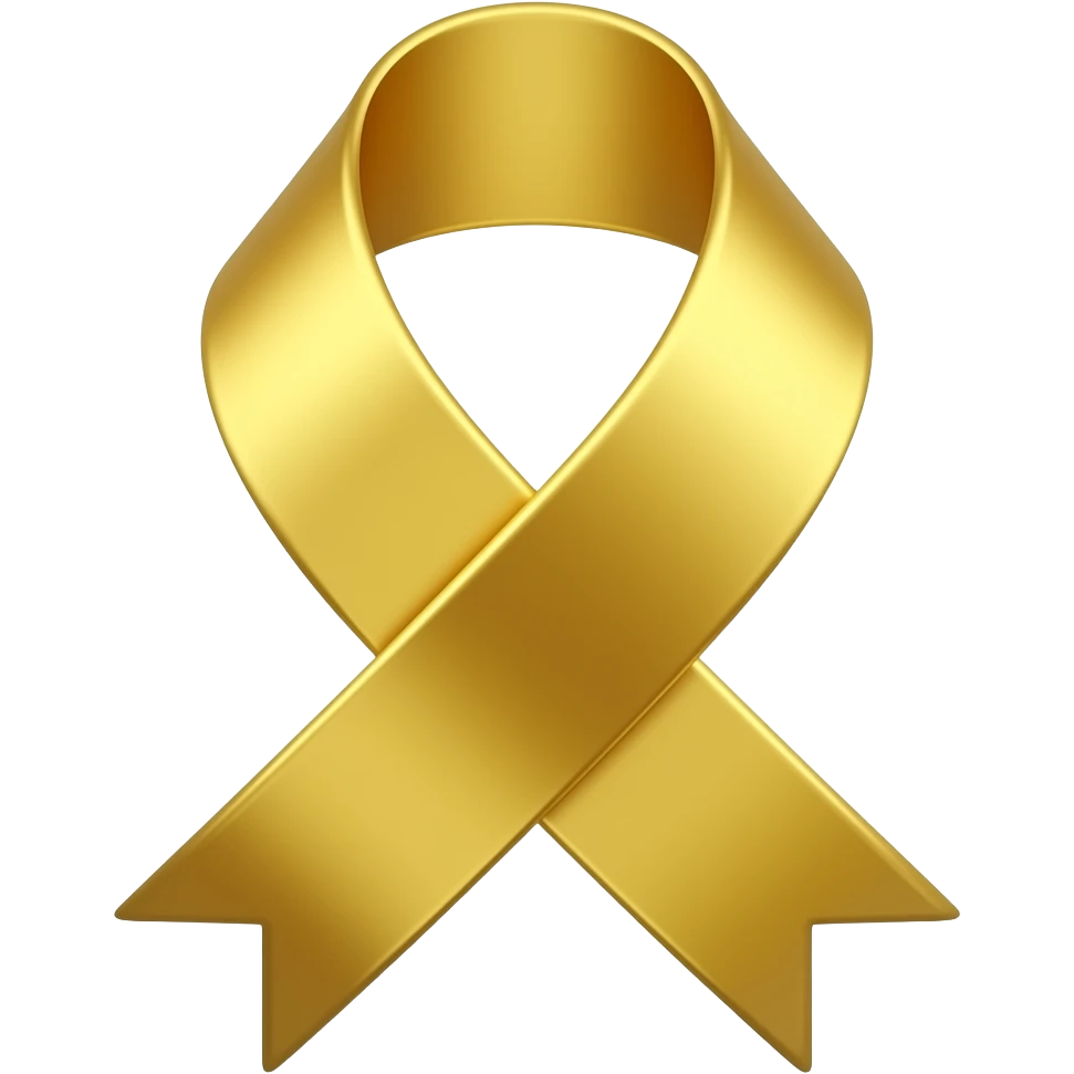 up curve in gold ribbon emoji
