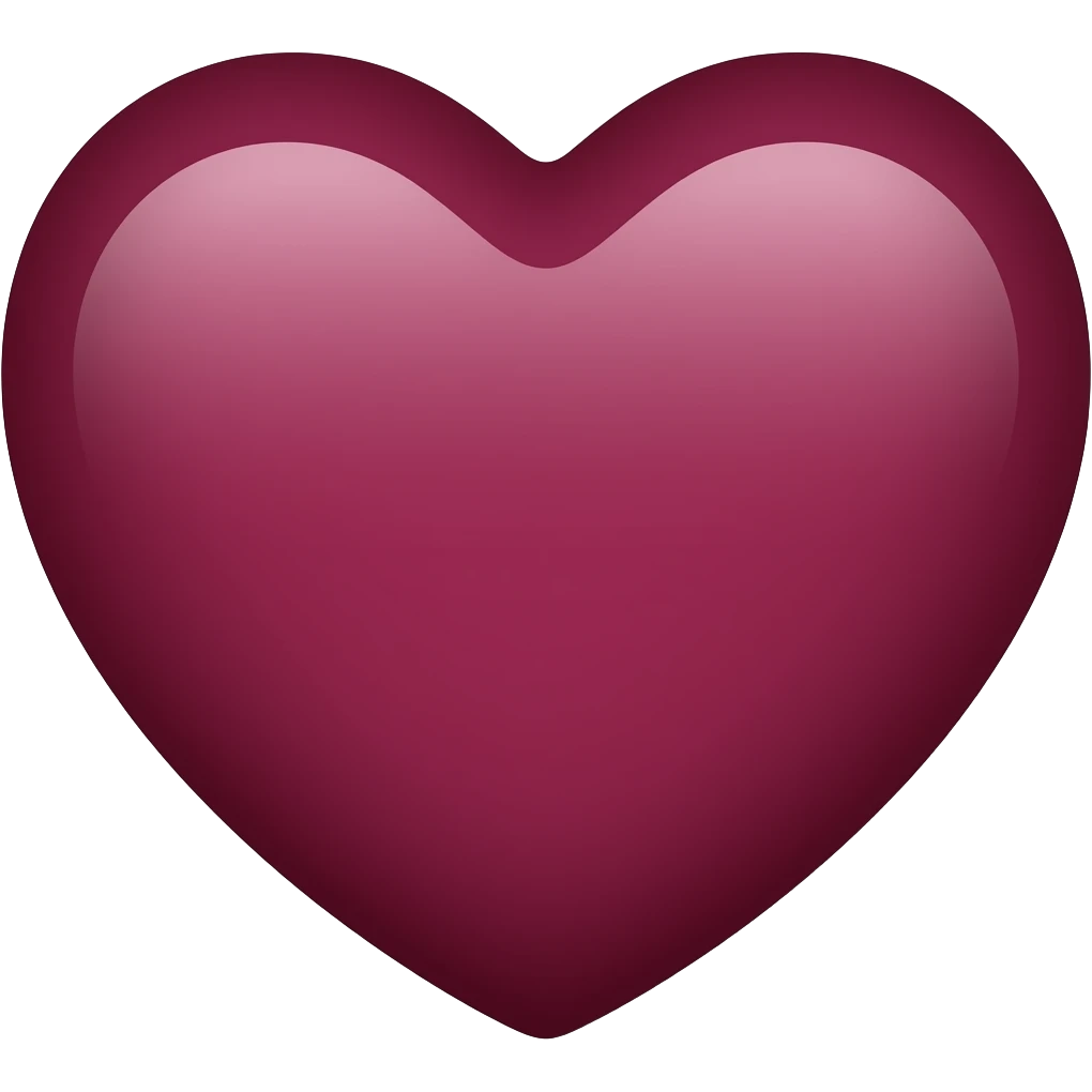 Maroon heart iPhone emoji emoji