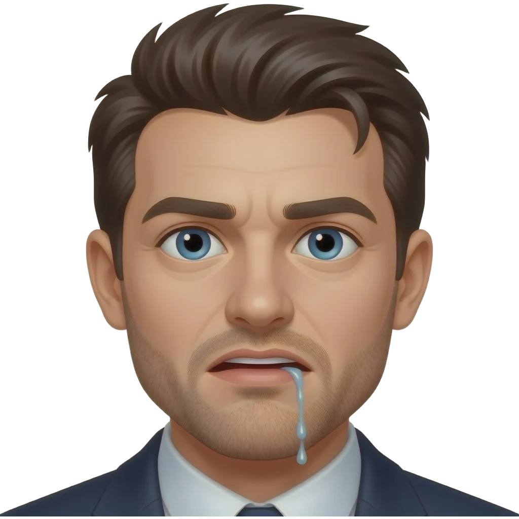 psychotic drooling emoji emoji