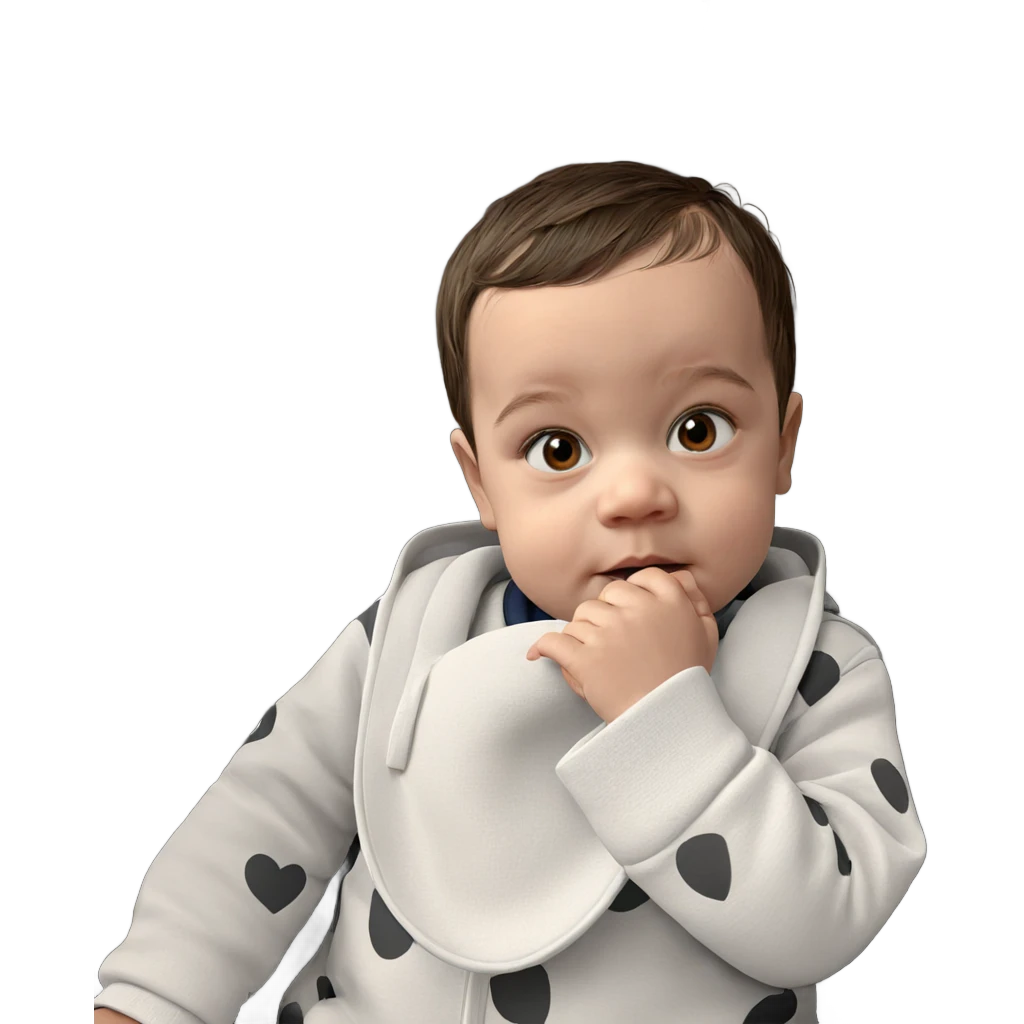 heartwarming moment with child emoji