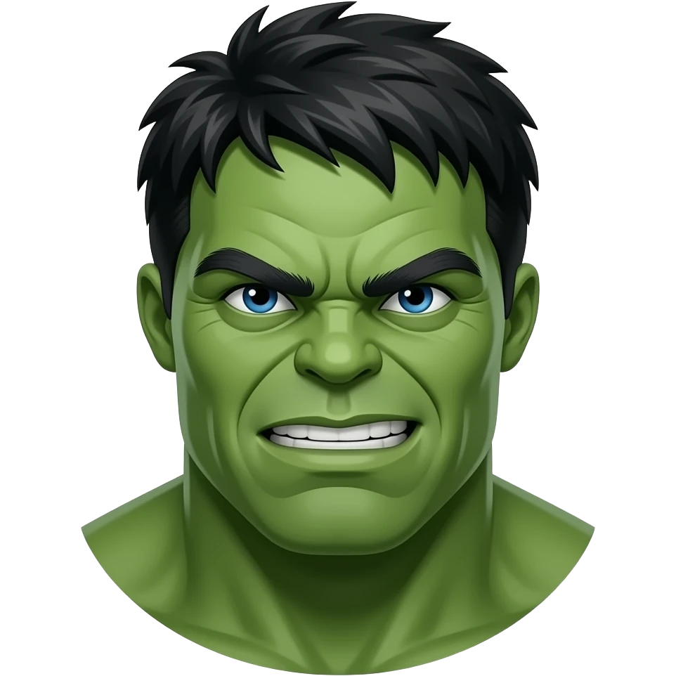 good looking hulk emoji