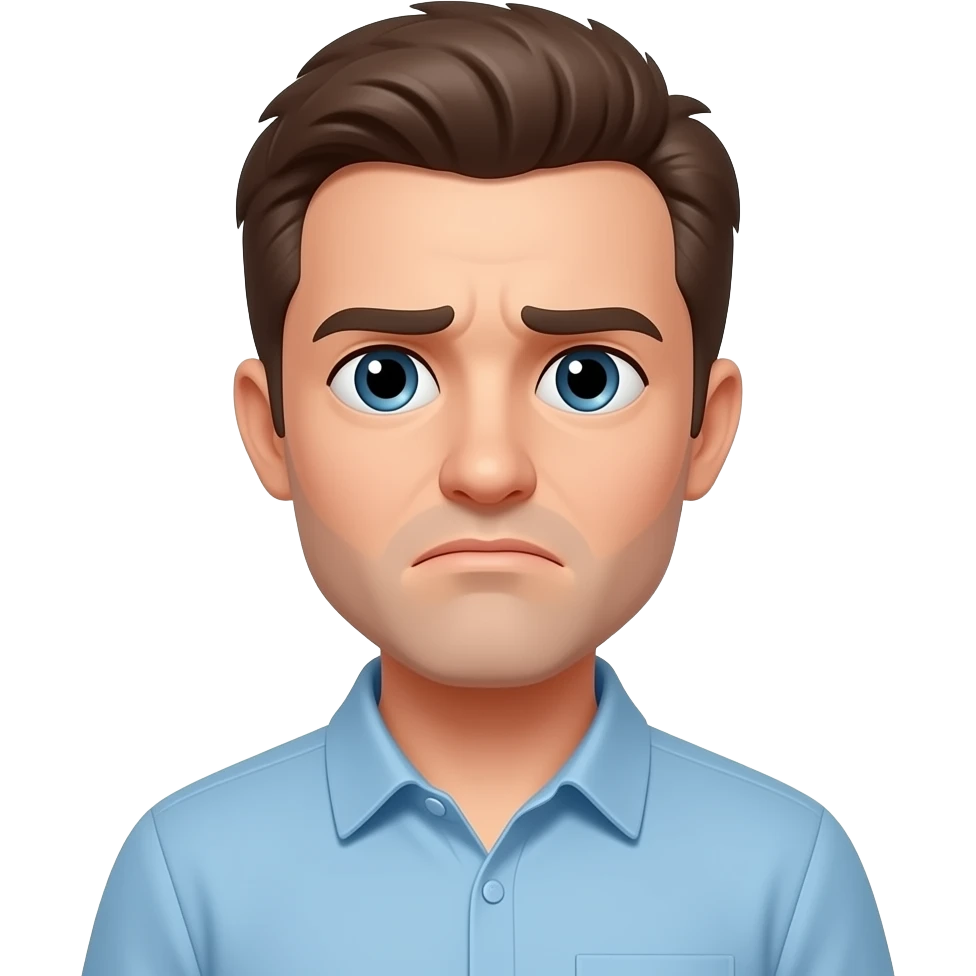 Exactly that but make his face just a tiny bit upset emoji