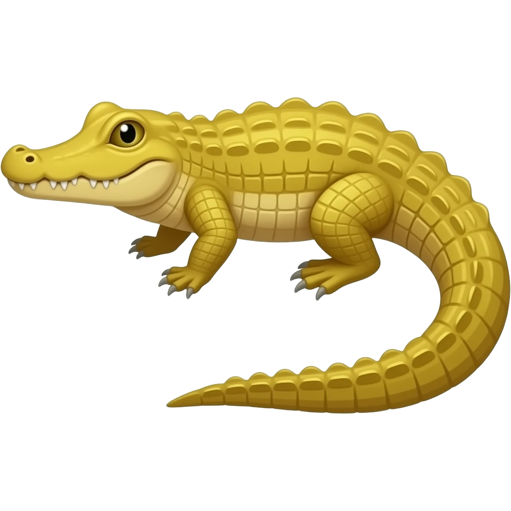 Cocodrilo amarillo emoji