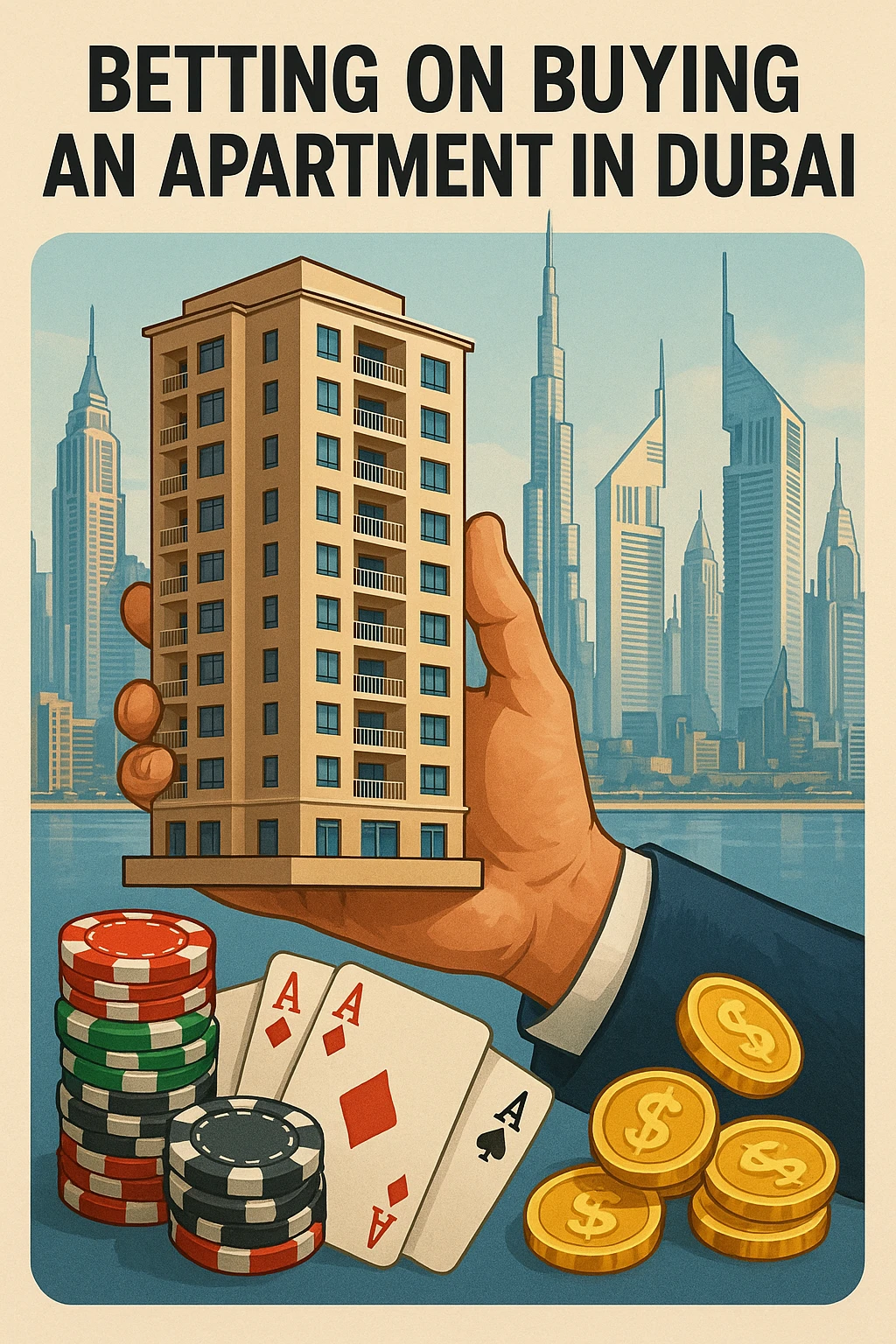 Betting on buying an apartment in Dubai emoji