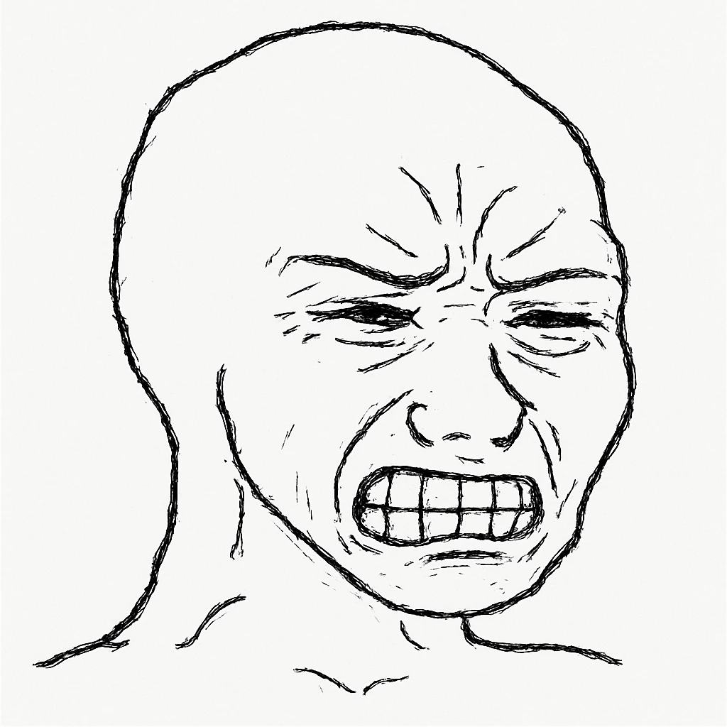 咬紧牙关的表情 emoji