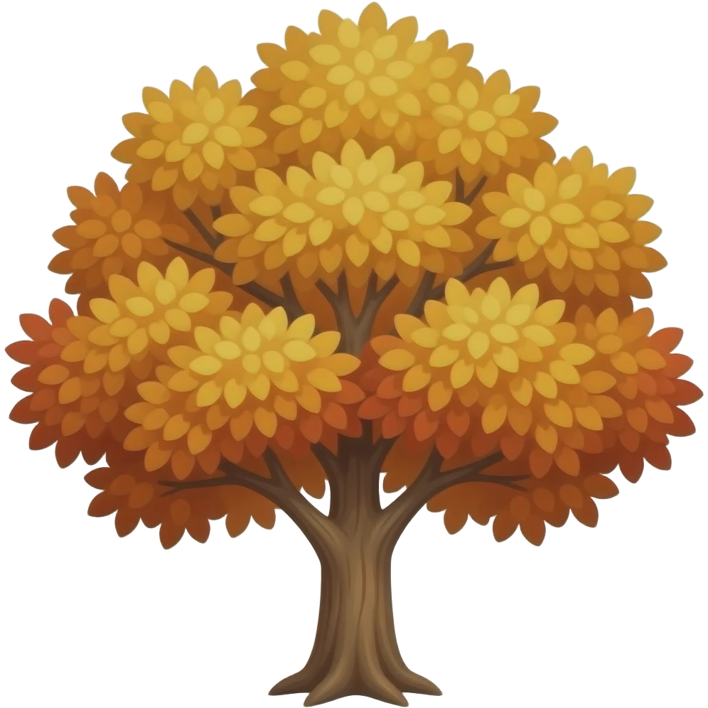 autumn tree emoji