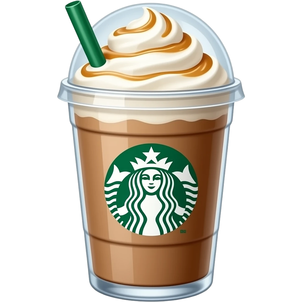 A Frappuccino from Starbucks emoji