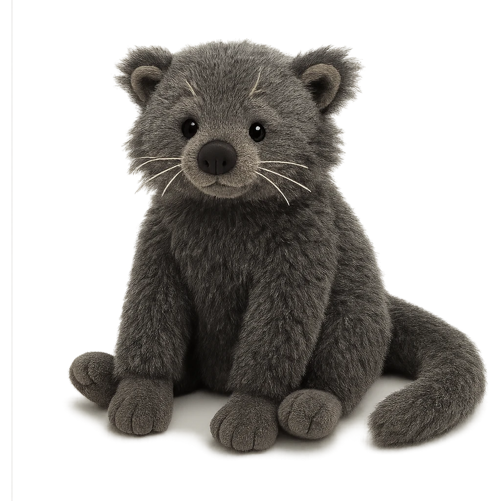 jellycat stuffed plush binturong emoji