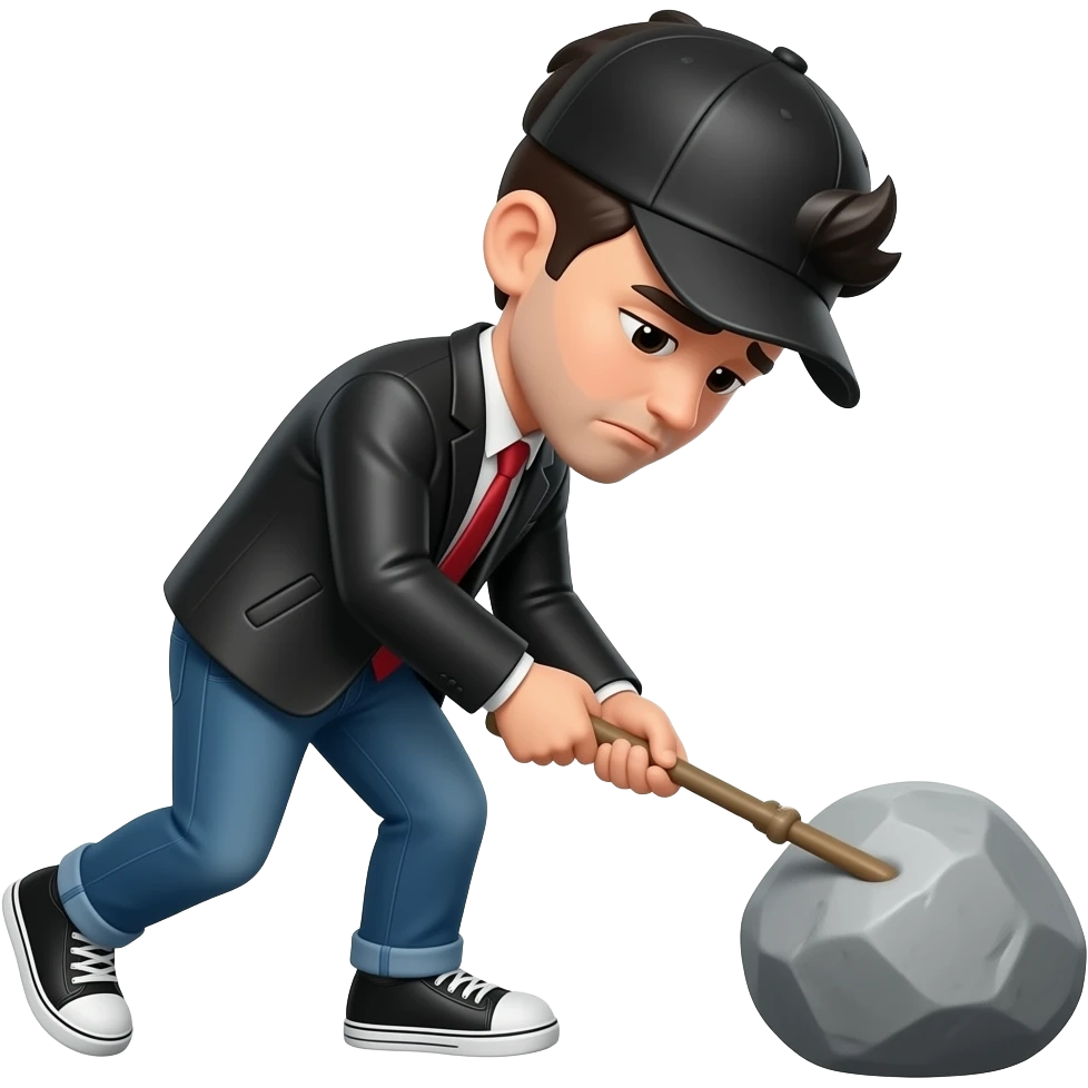 Тащит камень устал emoji