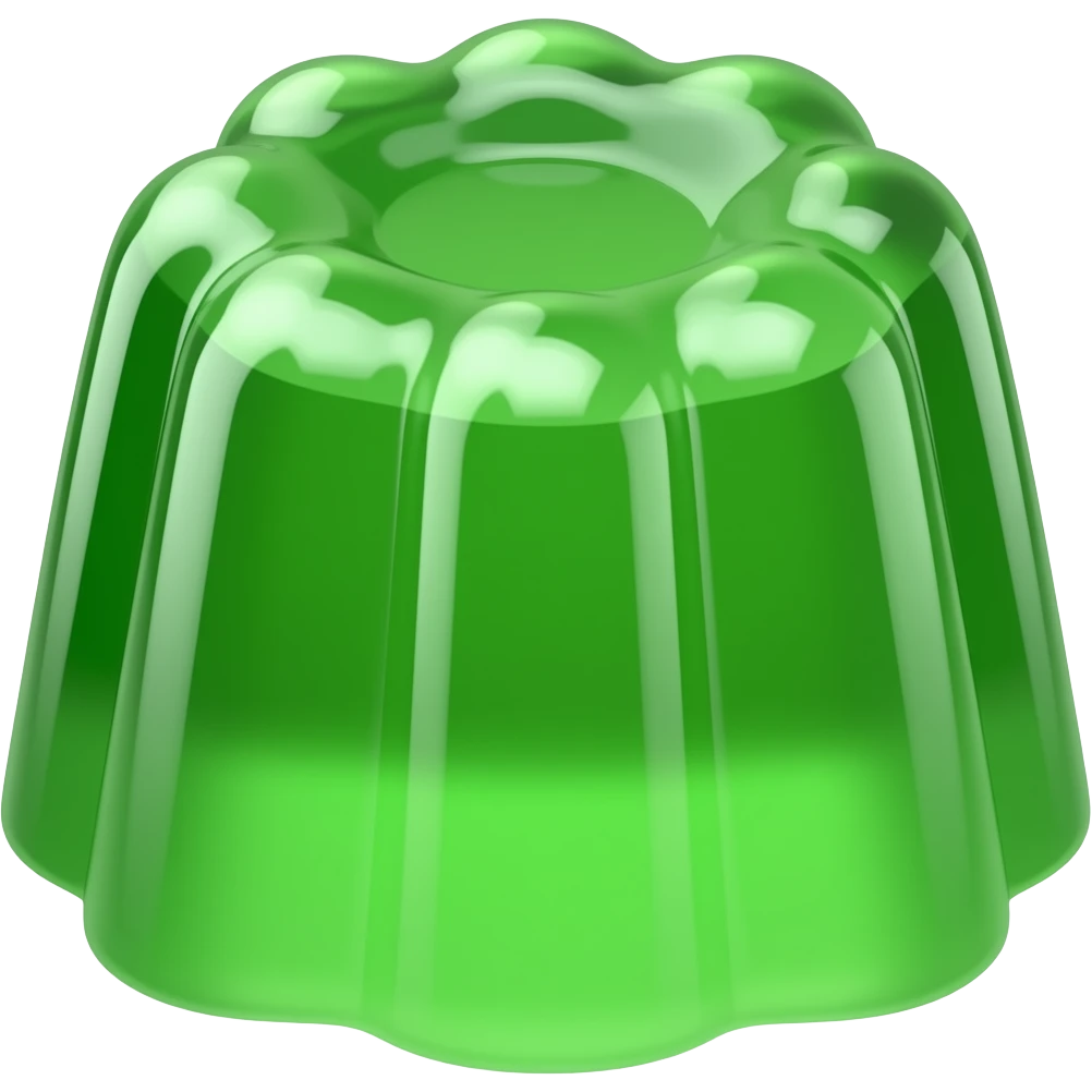 clear green jelly emoji