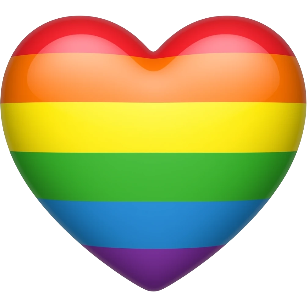 Can you make rainbow heart emoji