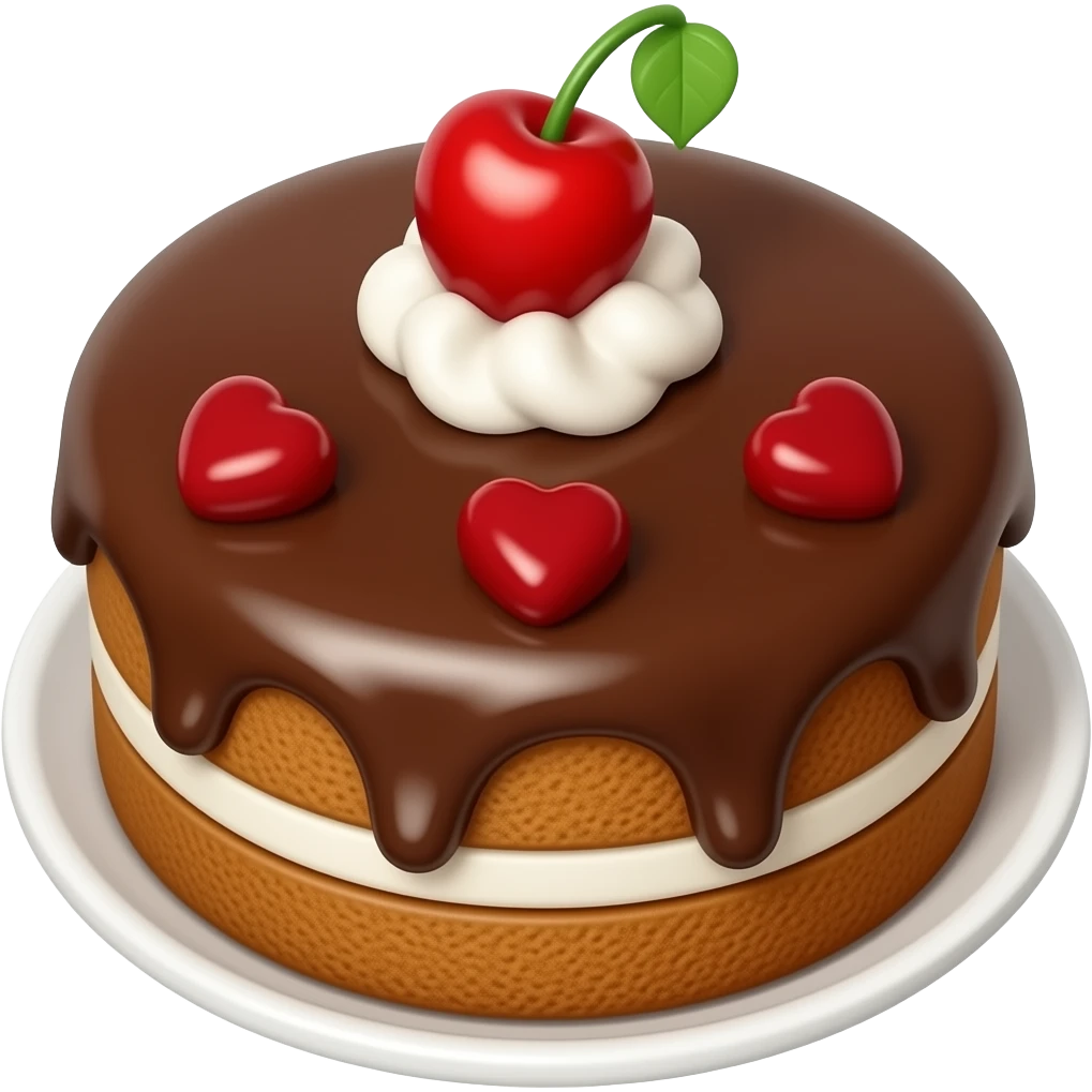 chocolate cake emoji