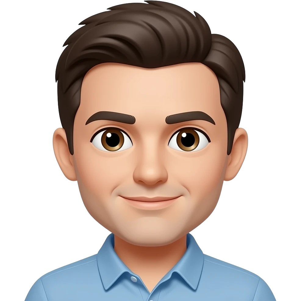 A nose into the cheeks emoji