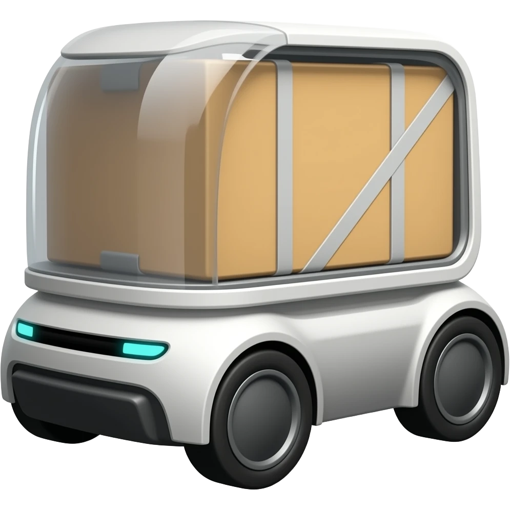 Delivery robot emoji