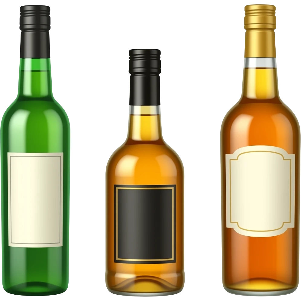 Botellas de licor emoji