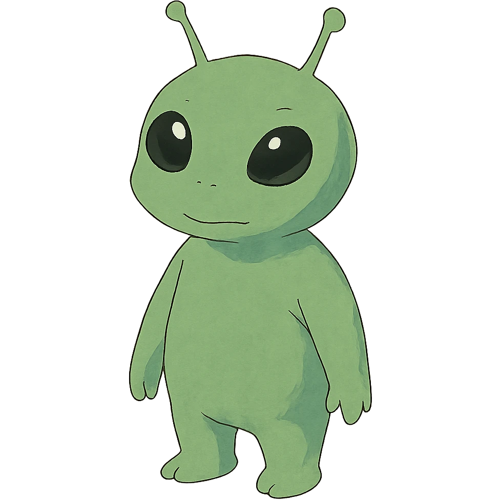 green alien emoji