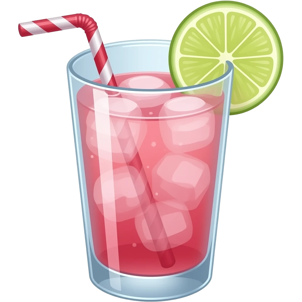 Pink  tropical drink emoji
